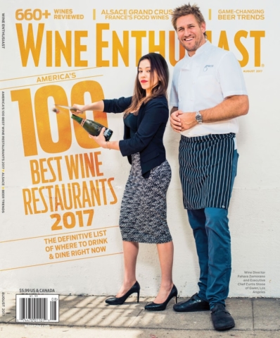 Wine Enthusiast August 01, 2017 Issue Cover