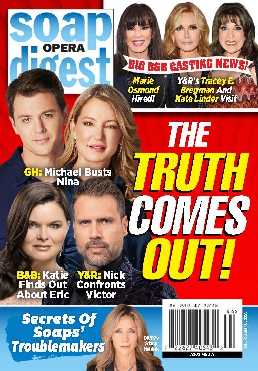 Soap-Opera-Digest October 30, 2023 Issue Cover