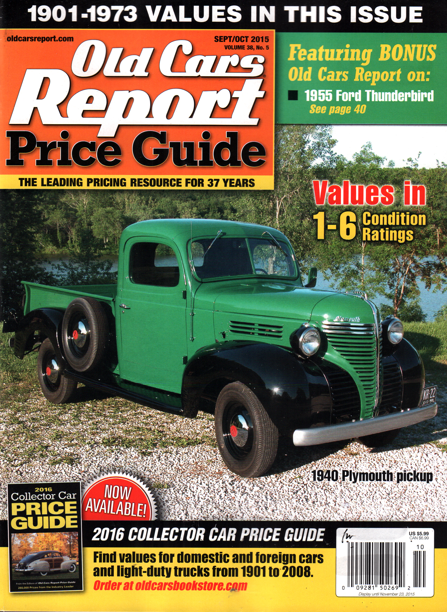 Old-Cars-Report-Price-Guide September 01, 2015 Issue Cover