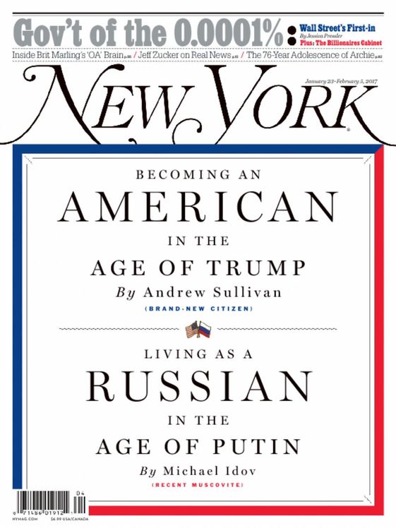 New-York-Magazine January 23, 2017 Issue Cover