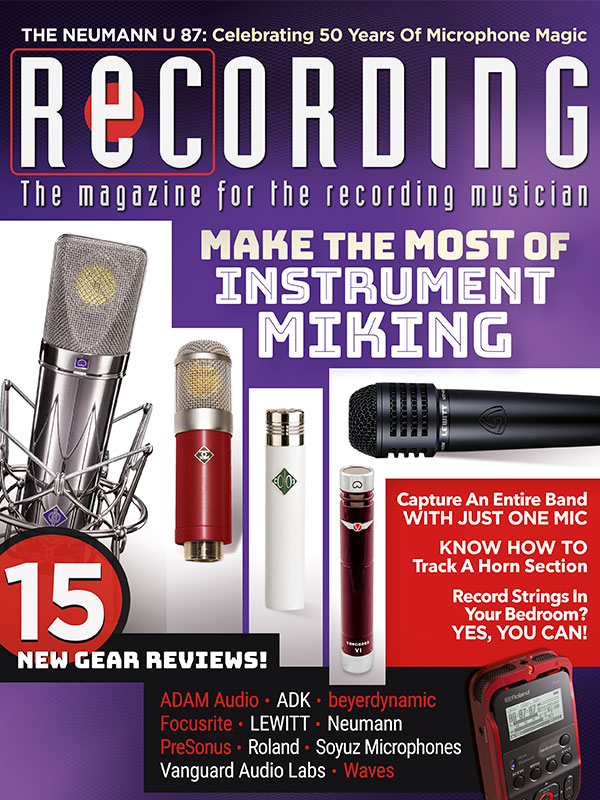 Recording-Magazine May 01, 2018 Issue Cover