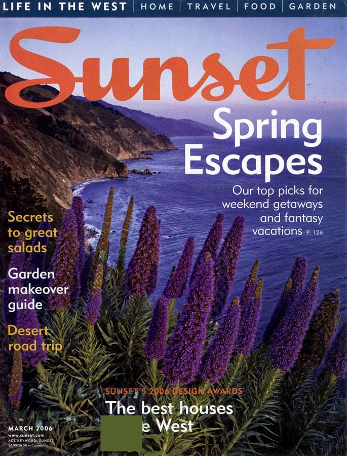 Sunset March 01, 2006 Issue Cover