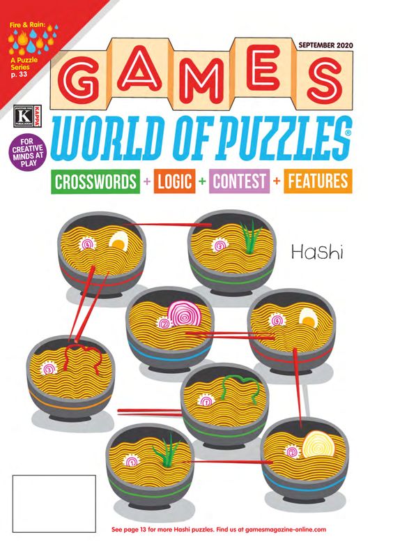Games-World-of-Puzzles September 01, 2020 Issue Cover