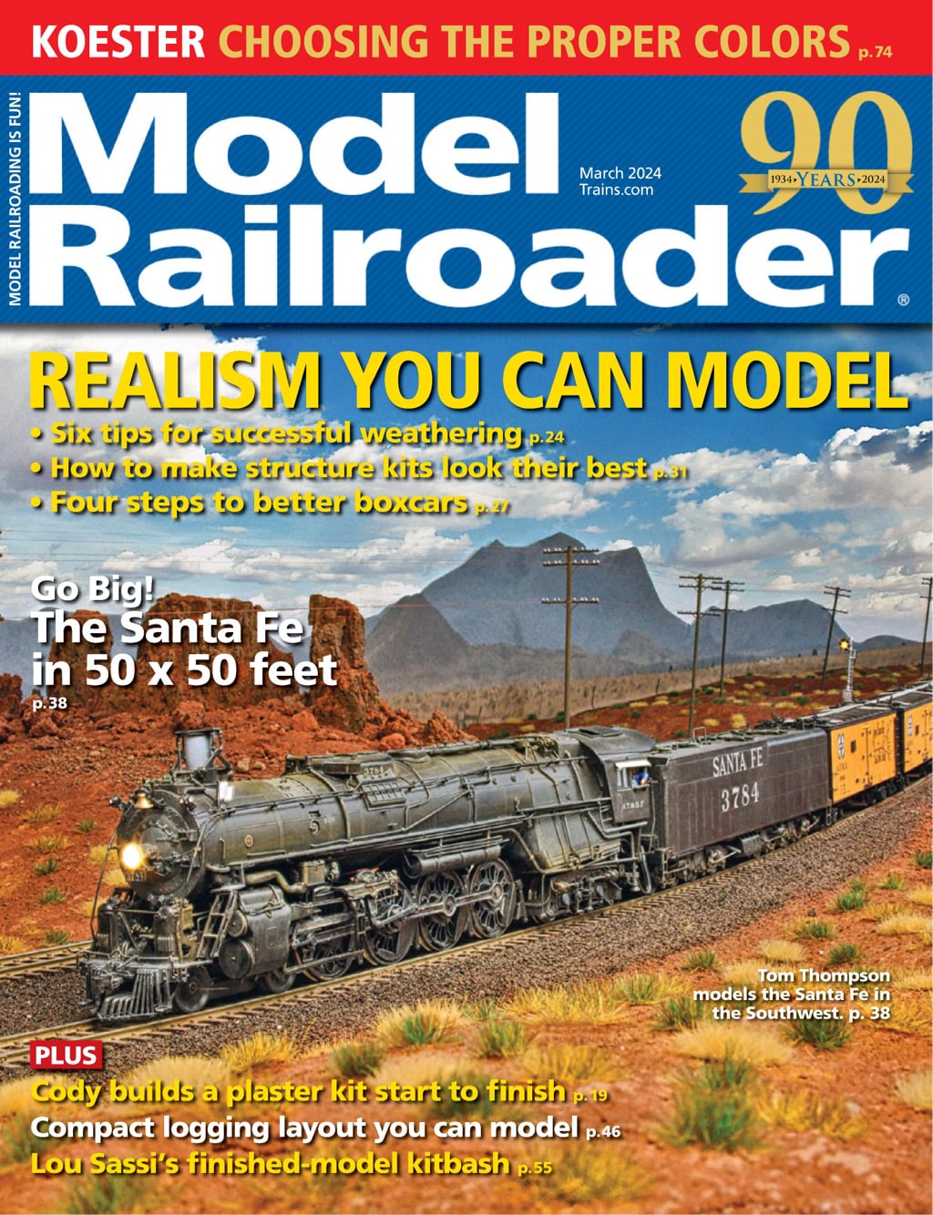 Model-Railroader March 01, 2024 Issue Cover