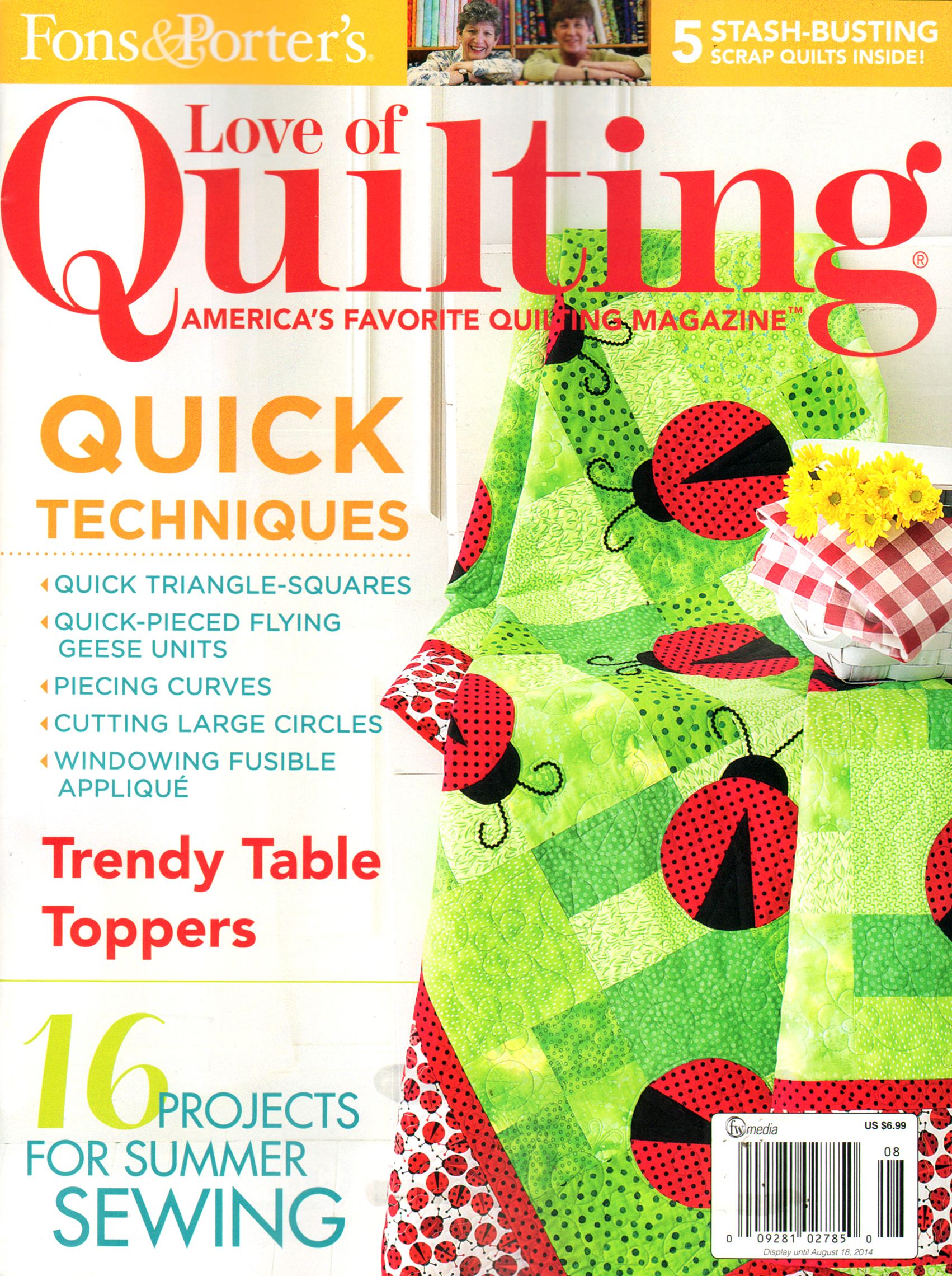 Fons-and-Porters-Love-of-Quilting July 01, 2014 Issue Cover