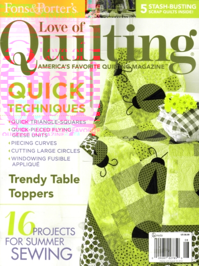 Fons & Porter's Love of Quilting July 01, 2014 Issue Cover