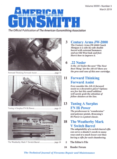 American Gunsmith March 01, 2019 Issue Cover