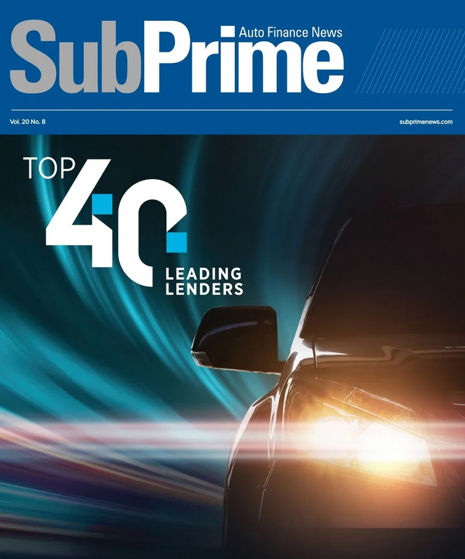 Subprime Auto Finance News August 01, 2025 Issue Cover