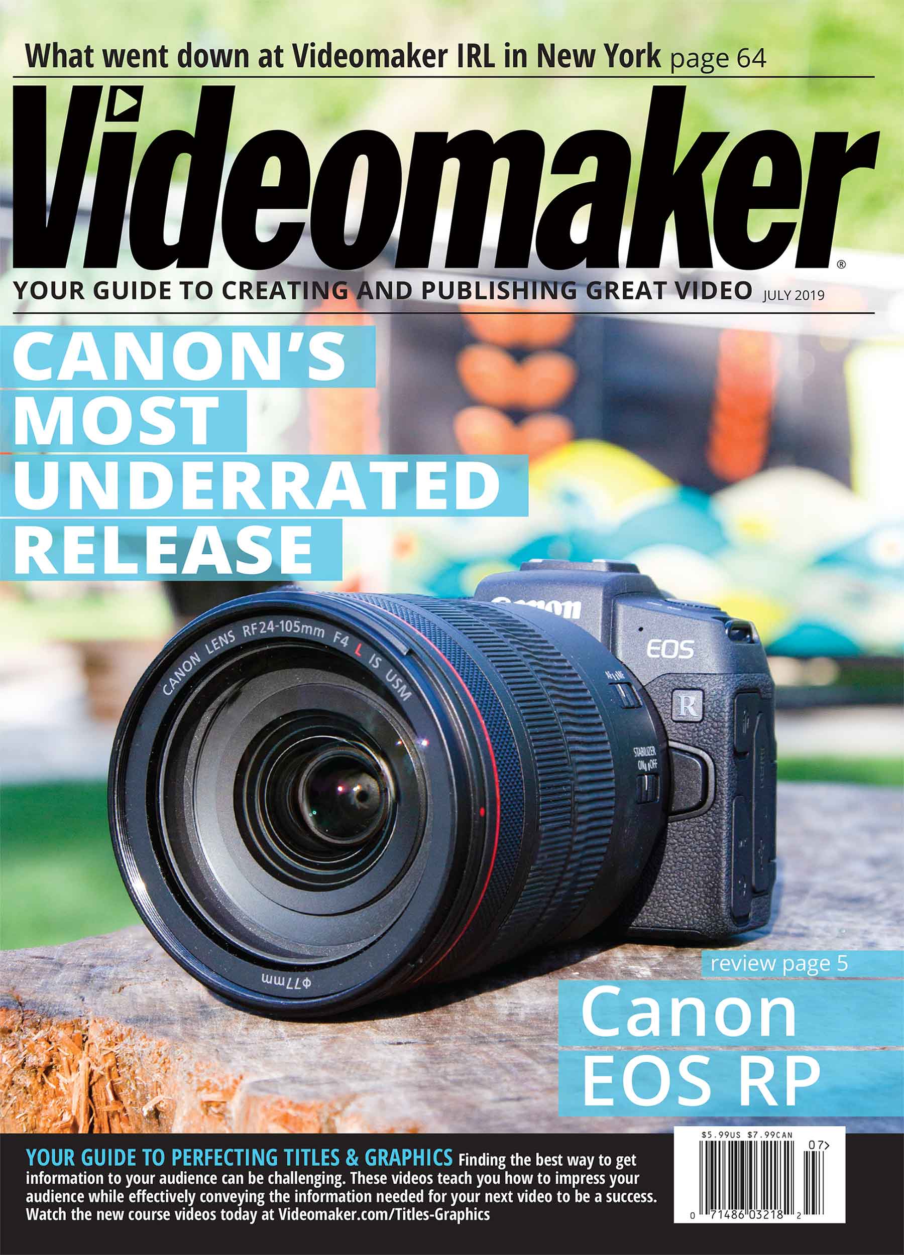 Videomaker July 01, 2019 Issue Cover