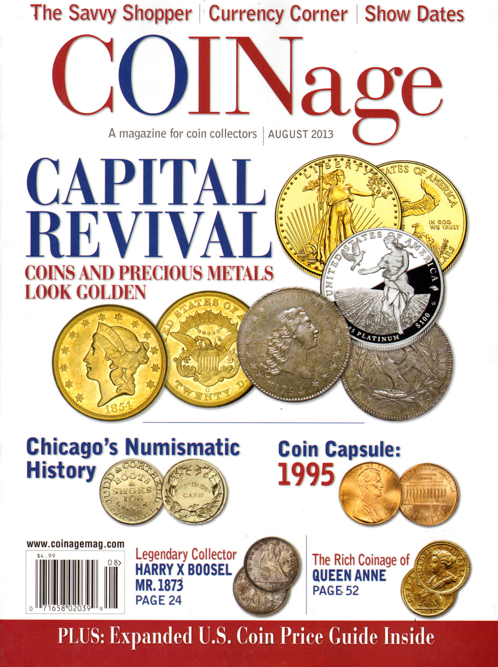 Coinage August 01, 2013 Issue Cover