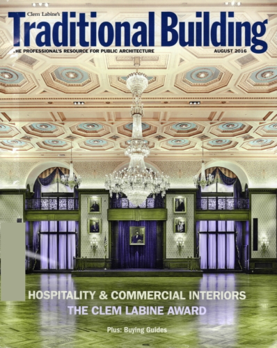 Traditional Building August 01, 2016 Issue Cover