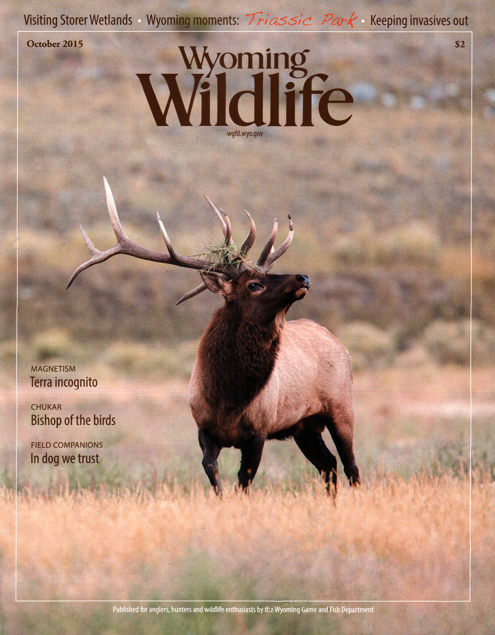Wyoming-Wildlife October 01, 2015 Issue Cover