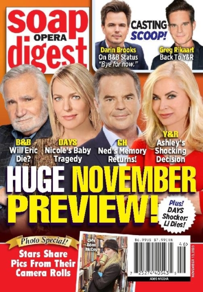 Soap Opera Digest November 13, 2023 Issue Cover