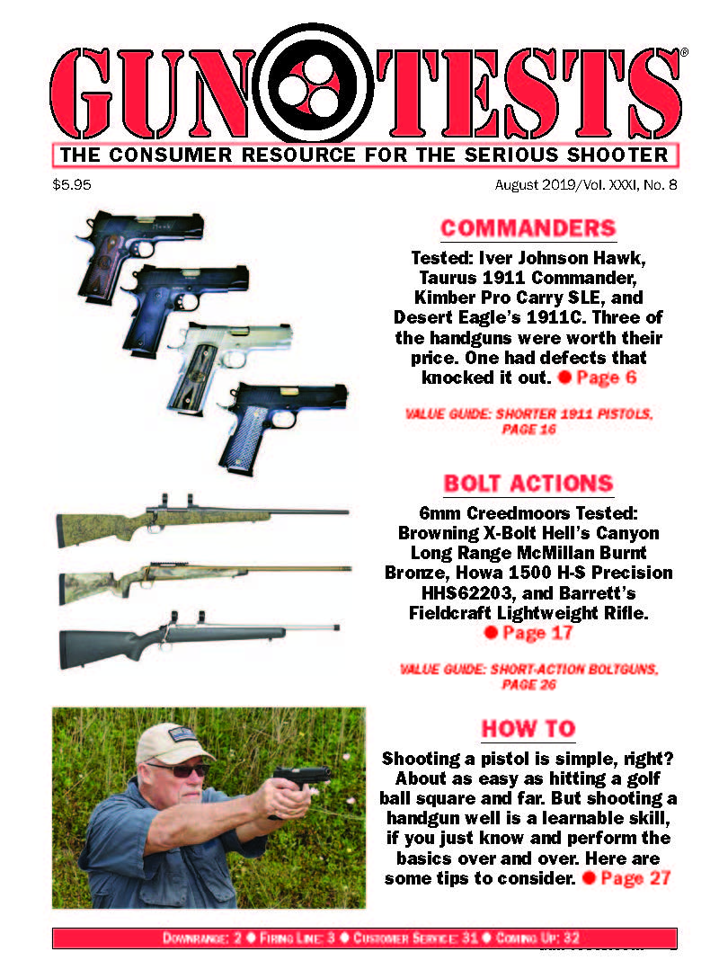 Gun-Tests August 01, 2019 Issue Cover