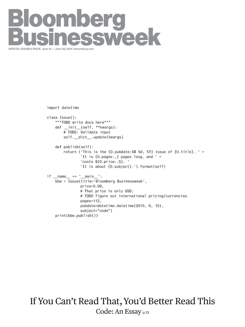 Bloomberg-Businessweek June 15, 2015 Issue Cover