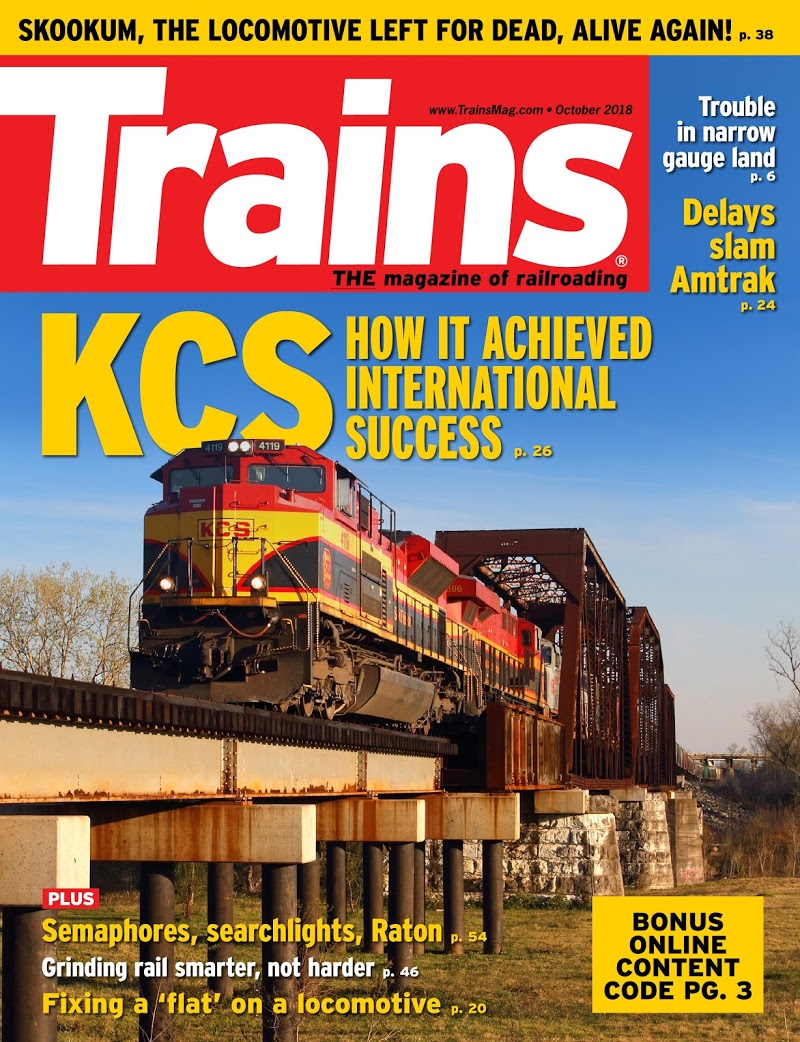 Trains October 01, 2018 Issue Cover