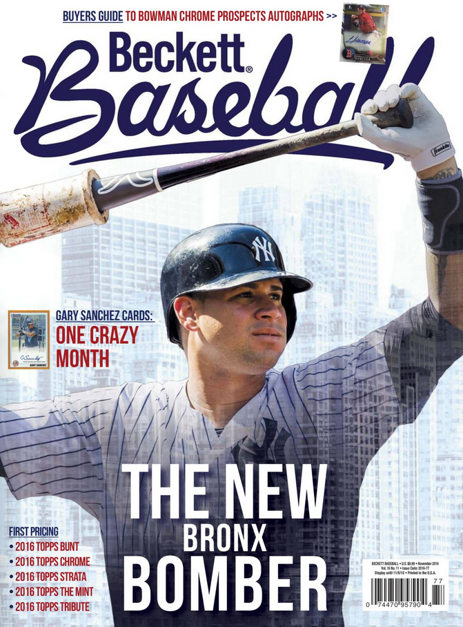 Beckett-Baseball November 01, 2016 Issue Cover