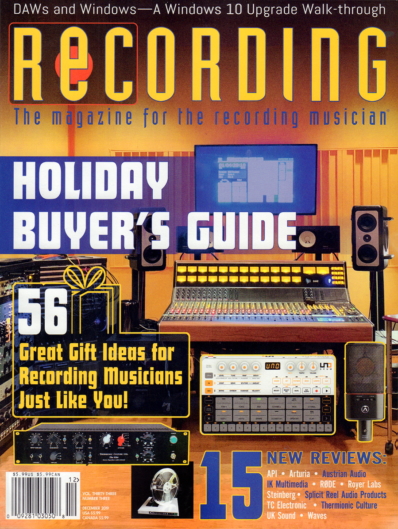 Recording Magazine December 01, 2019 Issue Cover