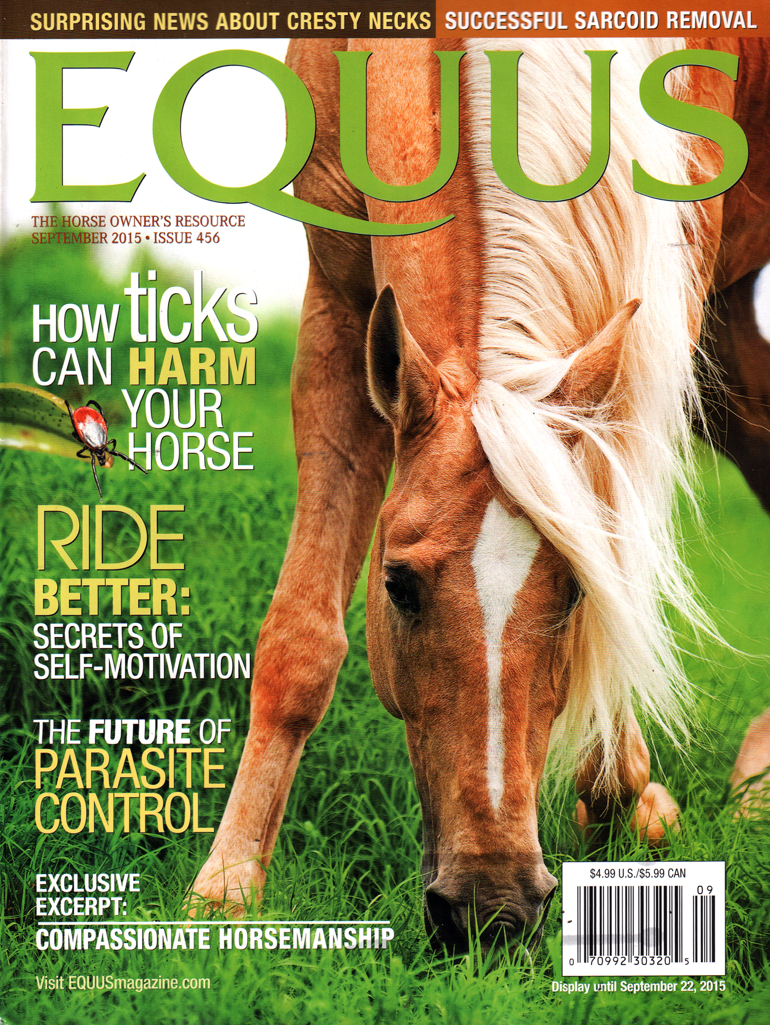 Equus September 01, 2015 Issue Cover