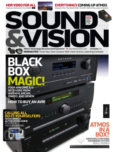 Sound & Vision November 01, 2016 Issue Cover