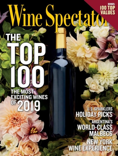 Wine Spectator December 31, 2019 Issue Cover