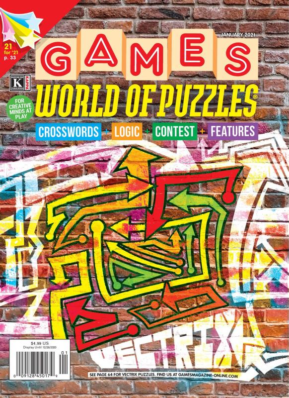 Games-World-of-Puzzles January 01, 2021 Issue Cover