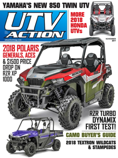 UTV Action November 01, 2017 Issue Cover