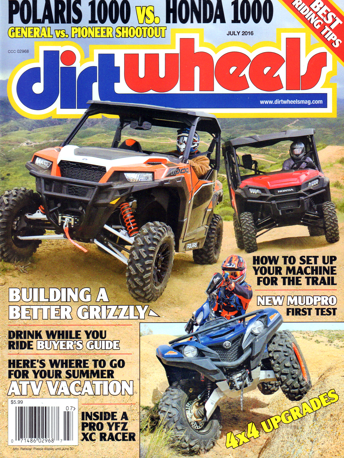 Dirt-Wheels July 01, 2016 Issue Cover