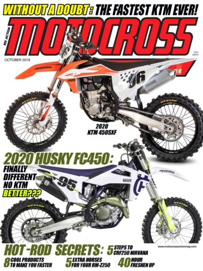 Motocross Action October 01, 2019 Issue Cover