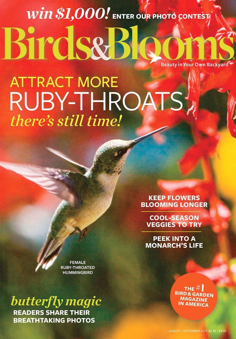 Birds-and-Blooms August 01, 2017 Issue Cover