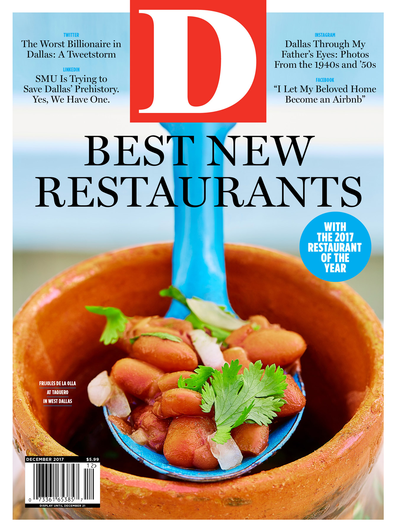 D-Magazine December 01, 2017 Issue Cover