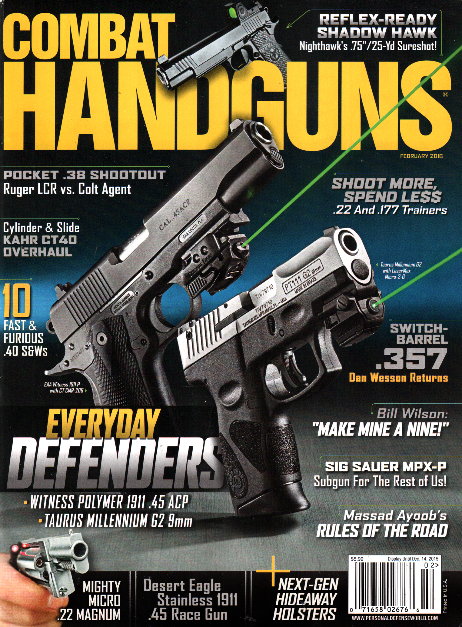 Combat-Handguns February 01, 2016 Issue Cover