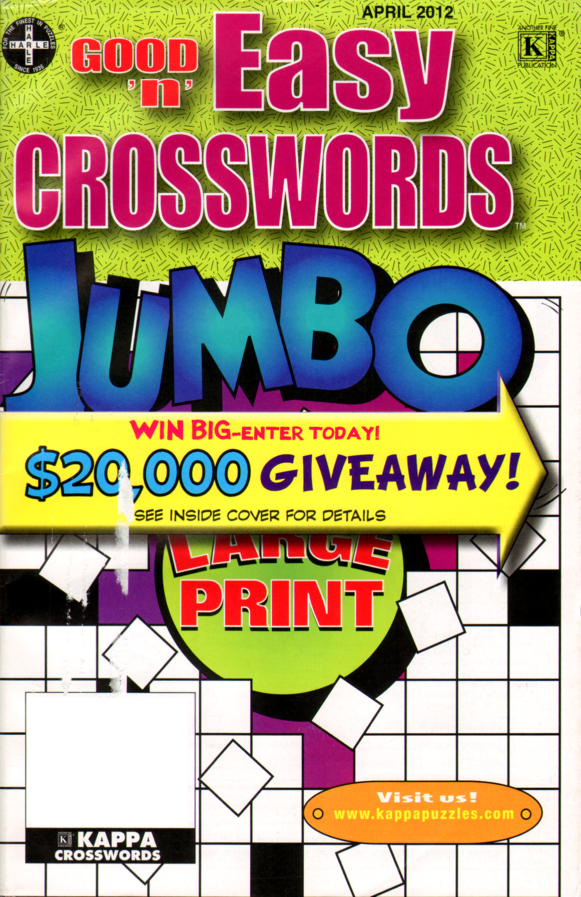 Good-N-Easy-Crosswords-Jumbo April 01, 2012 Issue Cover