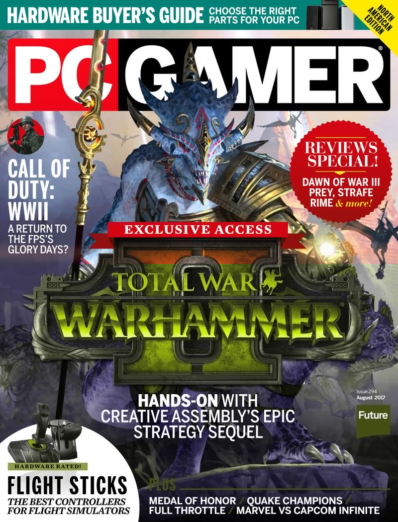 PC Gamer (US Edition) August 01, 2017 Issue Cover