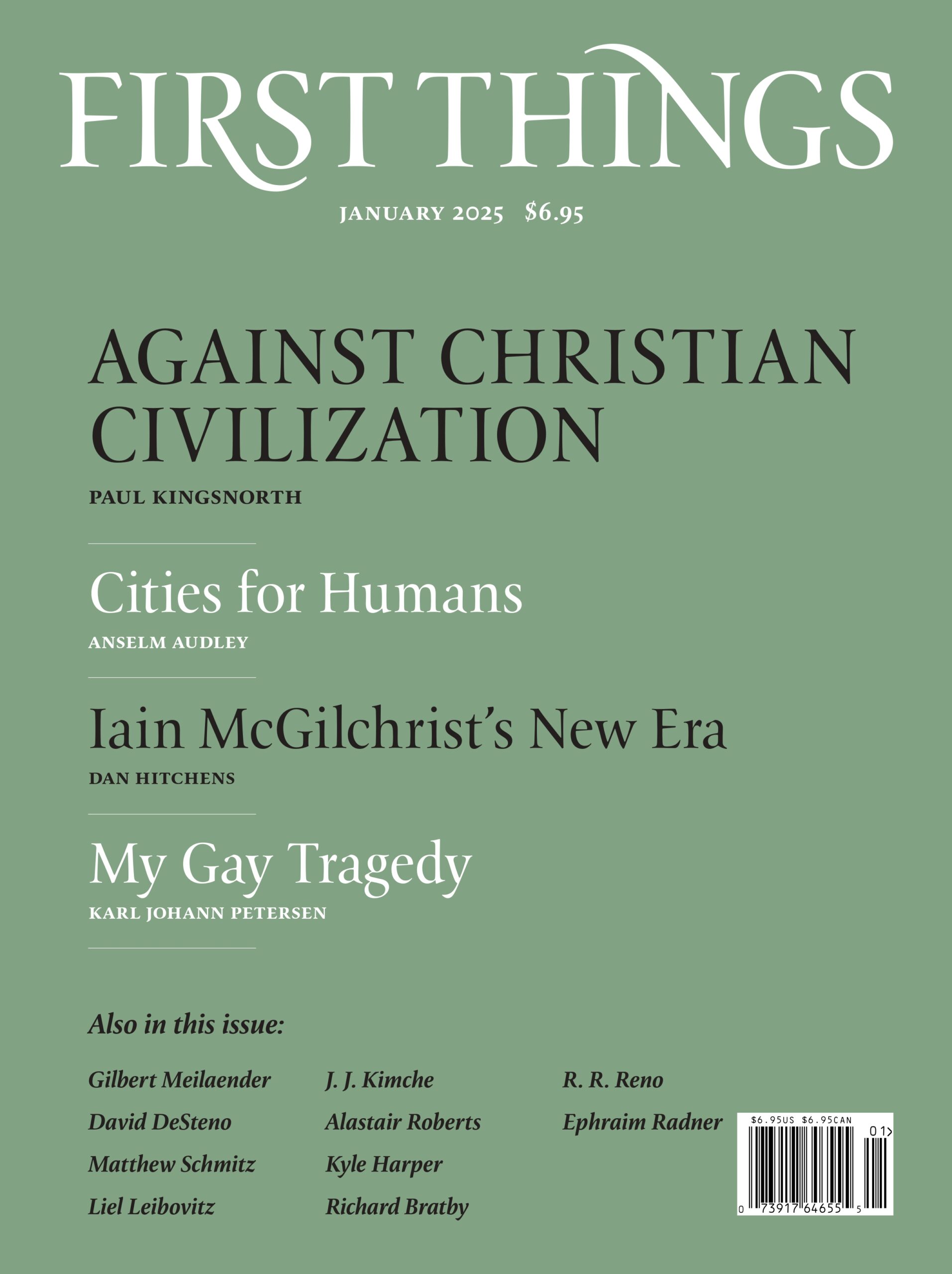 First-Things January 01, 2025 Issue Cover