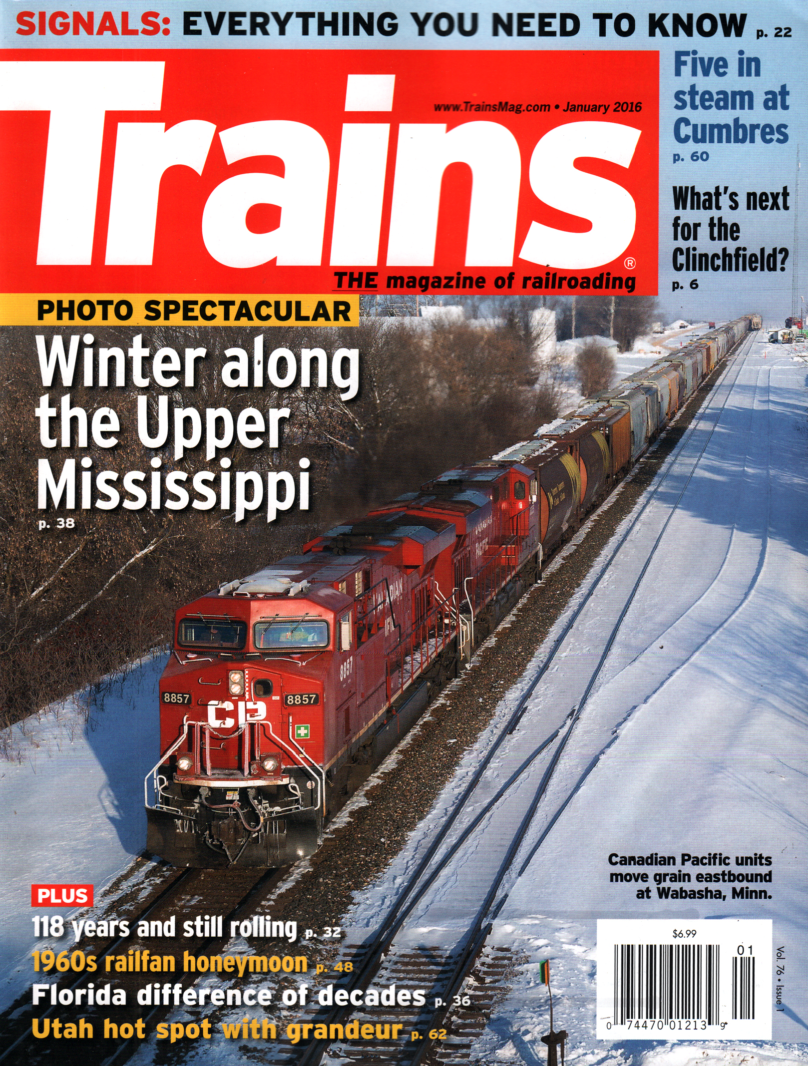 Trains January 01, 2016 Issue Cover