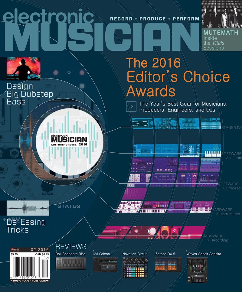 Electronic-Musician February 01, 2016 Issue Cover
