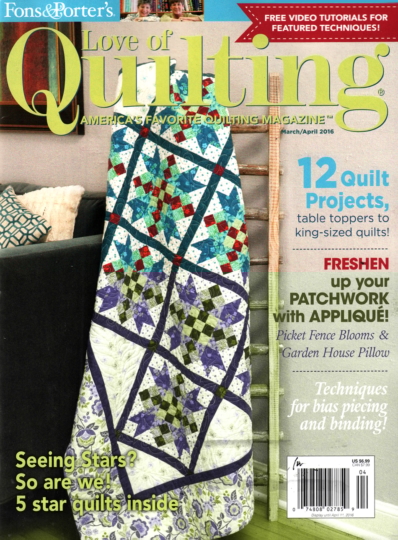 Fons & Porter's Love of Quilting March 01, 2016 Issue Cover