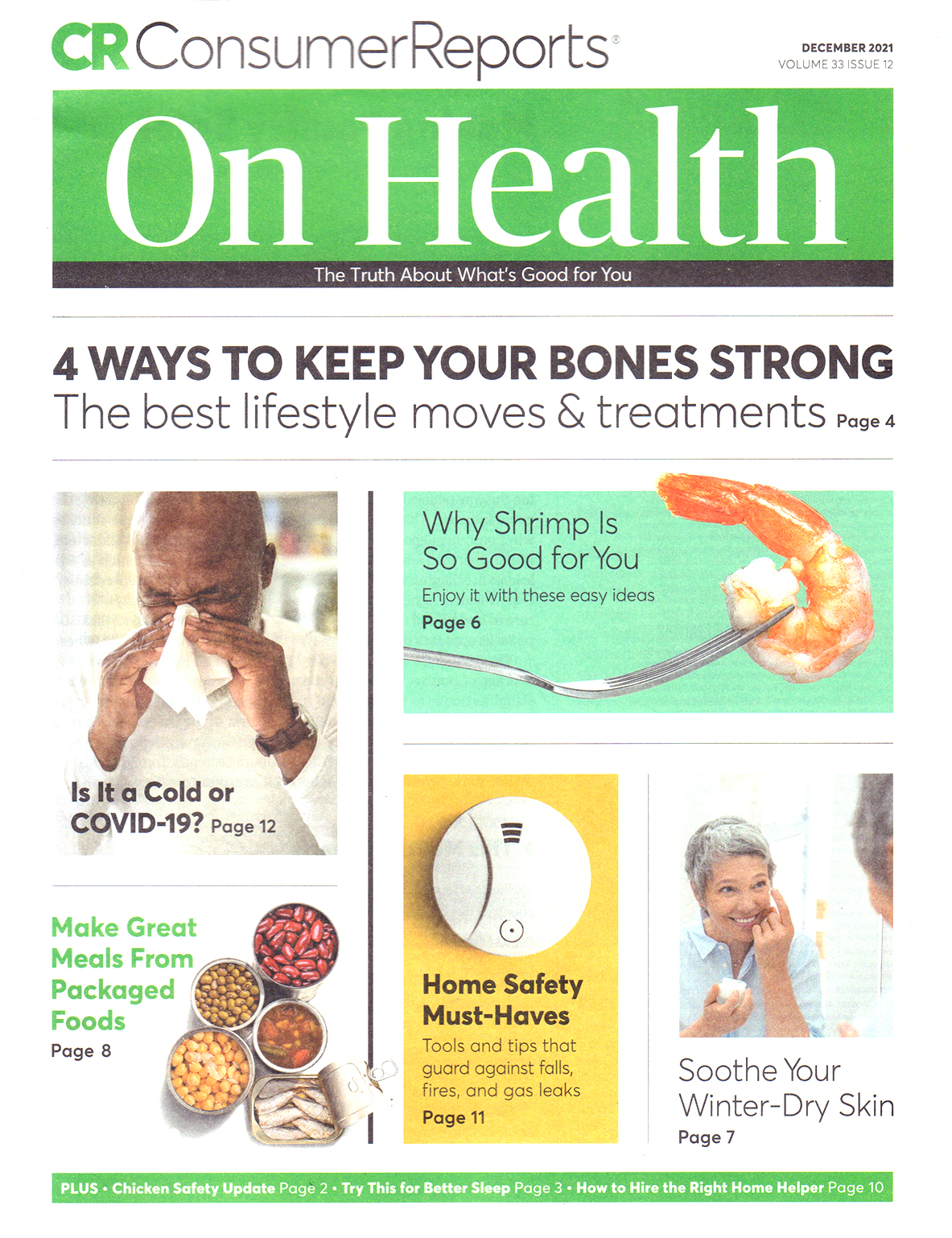 Consumer-Reports-On-Health December 01, 2021 Issue Cover
