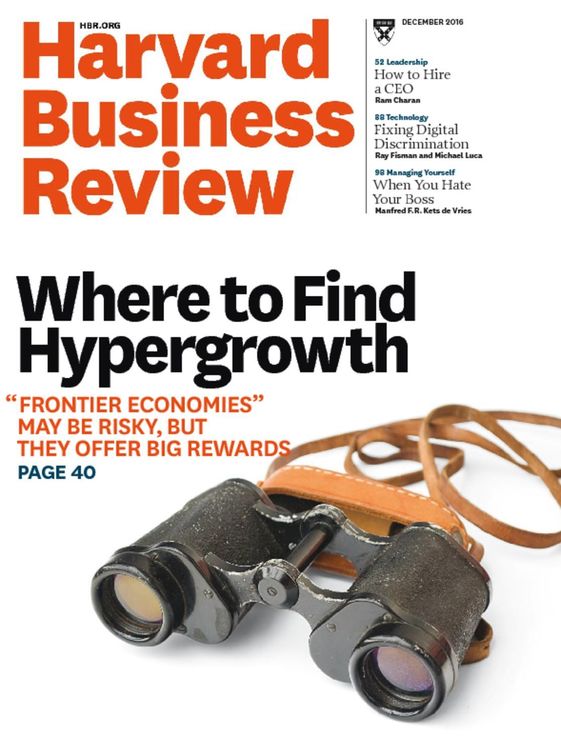 Harvard-Business-Review December 01, 2016 Issue Cover