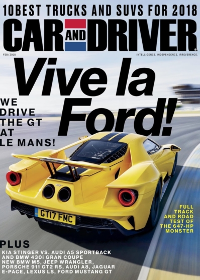 Car And Driver February 01, 2018 Issue Cover