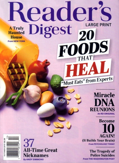 Reader's Digest - Large Print Edition October 01, 2019 Issue Cover