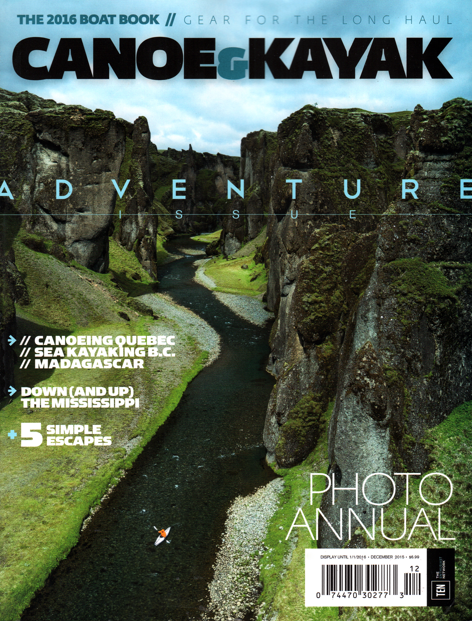 Canoe-and-Kayak December 01, 2015 Issue Cover