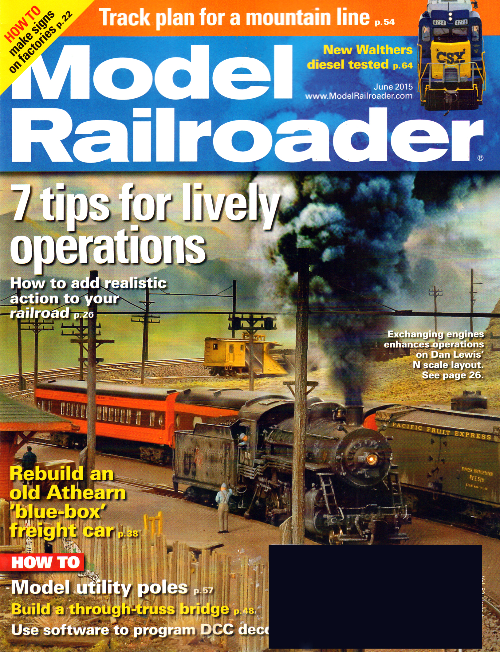 Model-Railroader June 01, 2015 Issue Cover