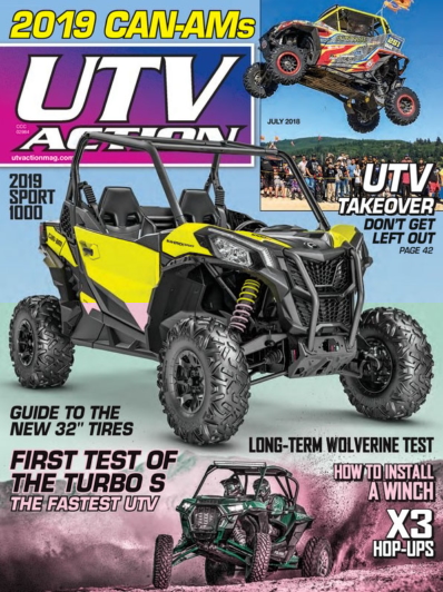 UTV Action July 01, 2018 Issue Cover