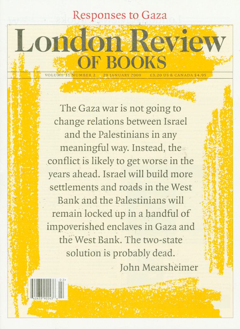 London-Review-Of-Books January 01, 2009 Issue Cover