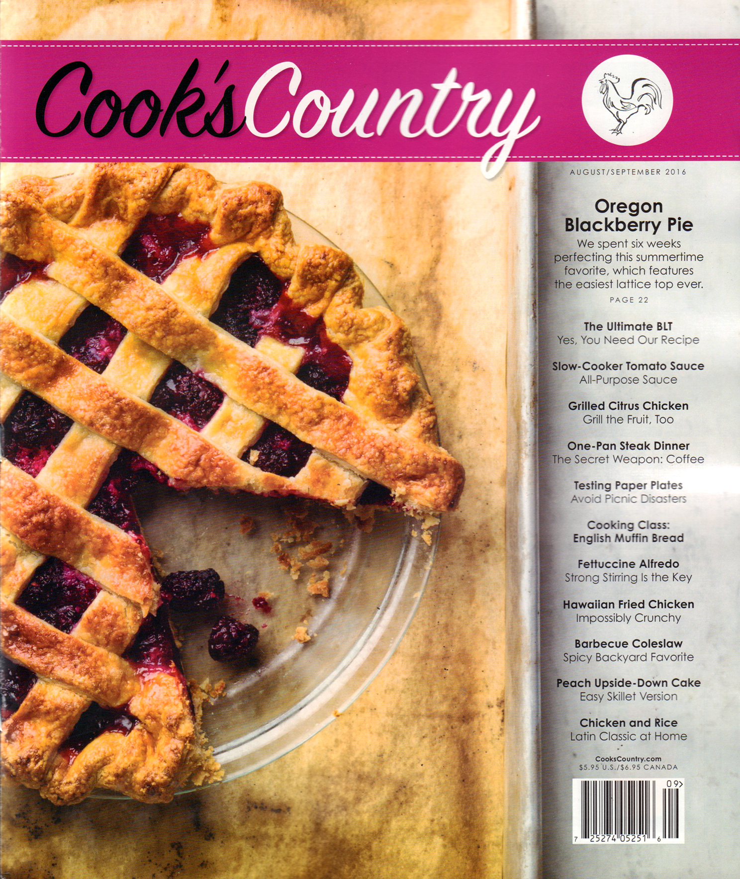 cooks-country August 01, 2016 Issue Cover