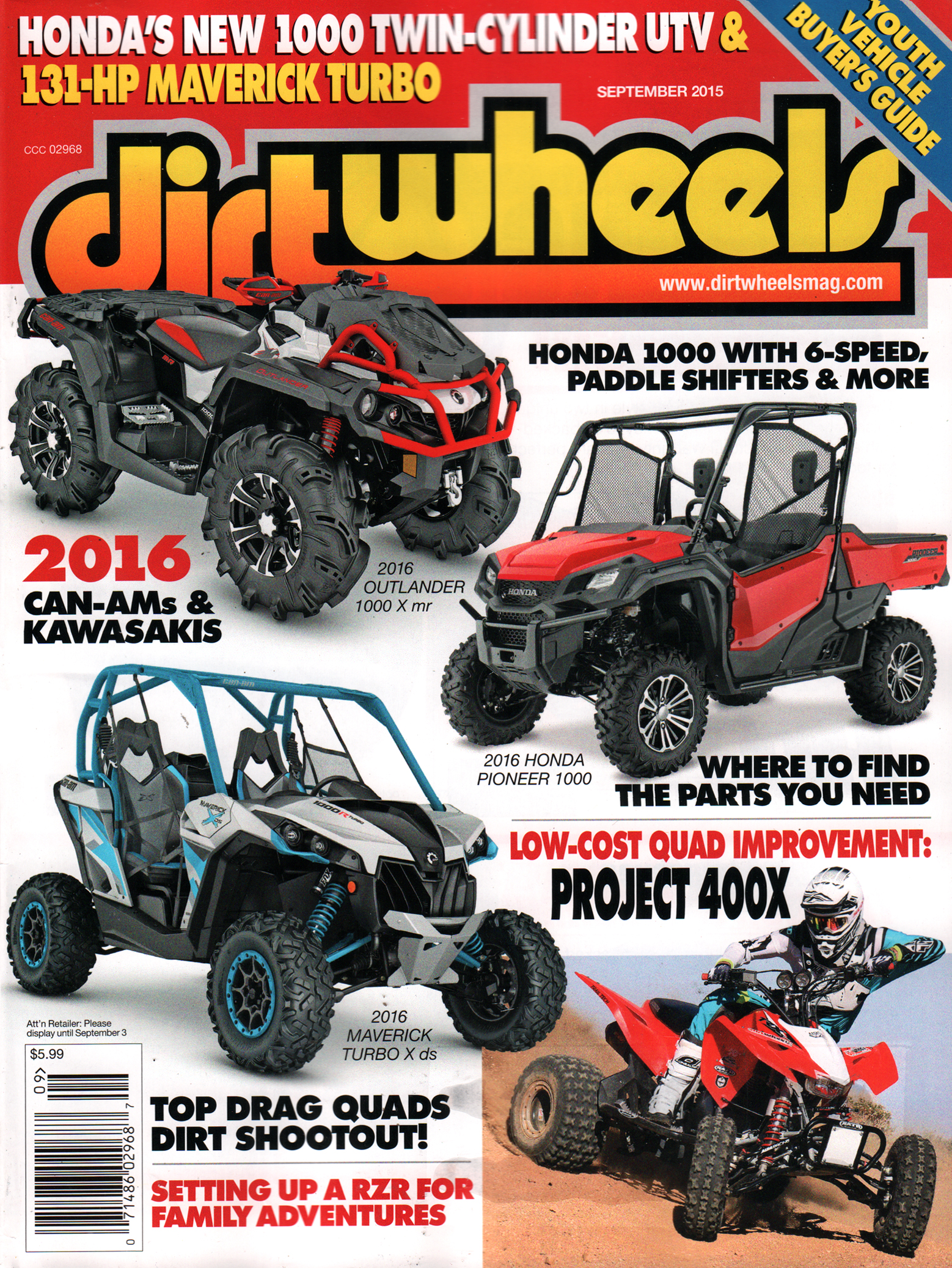 Dirt-Wheels September 01, 2015 Issue Cover