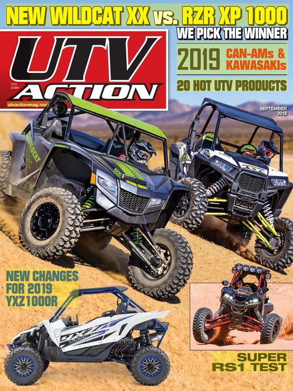 UTV-Action September 01, 2018 Issue Cover