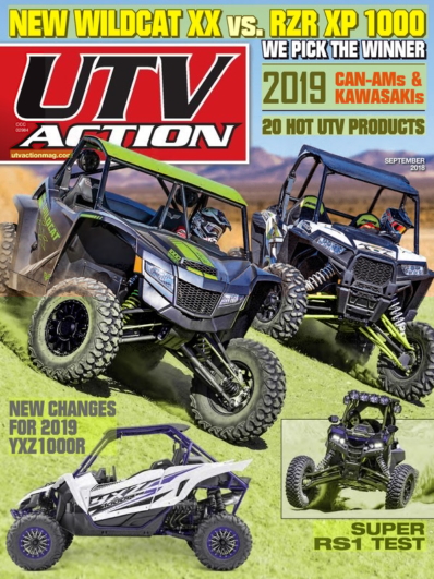 UTV Action September 01, 2018 Issue Cover